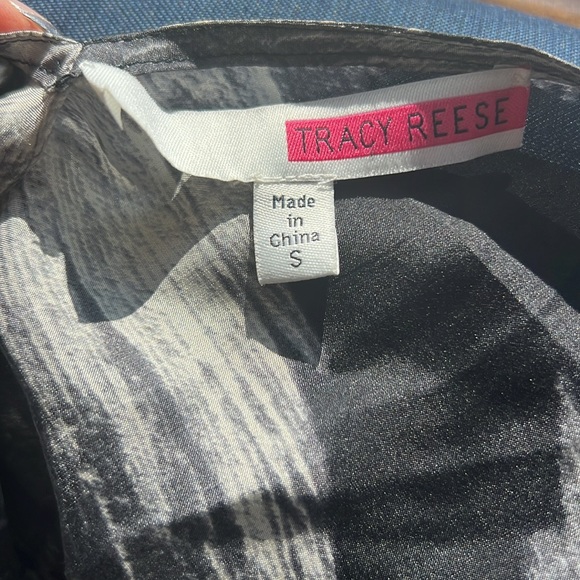 100% Silk Multi Fabric Dress with Drawstring - Picture 5 of 6